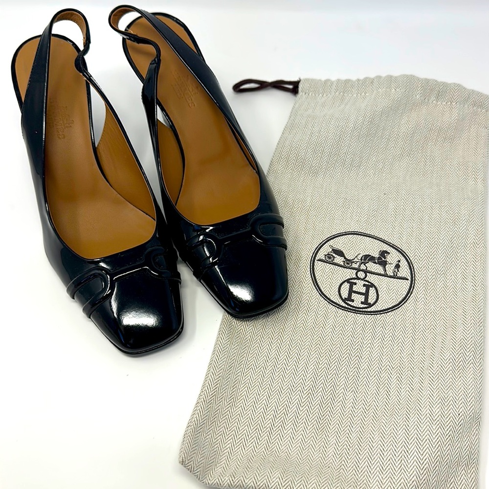 💯 Authentic Hermes Black Shoes 36 1/2